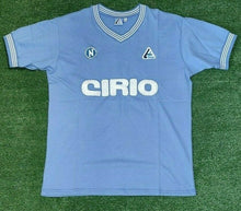 Load image into Gallery viewer, Napoli Maradona Cirio Linea Time 1984/85 Retro Home Shirt